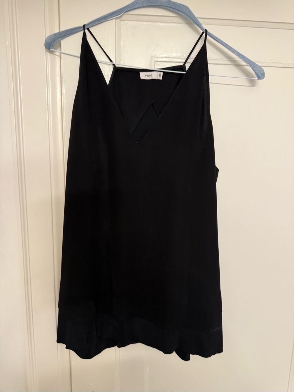 Vince Black V-Neck Spaghetti Strap Camisole